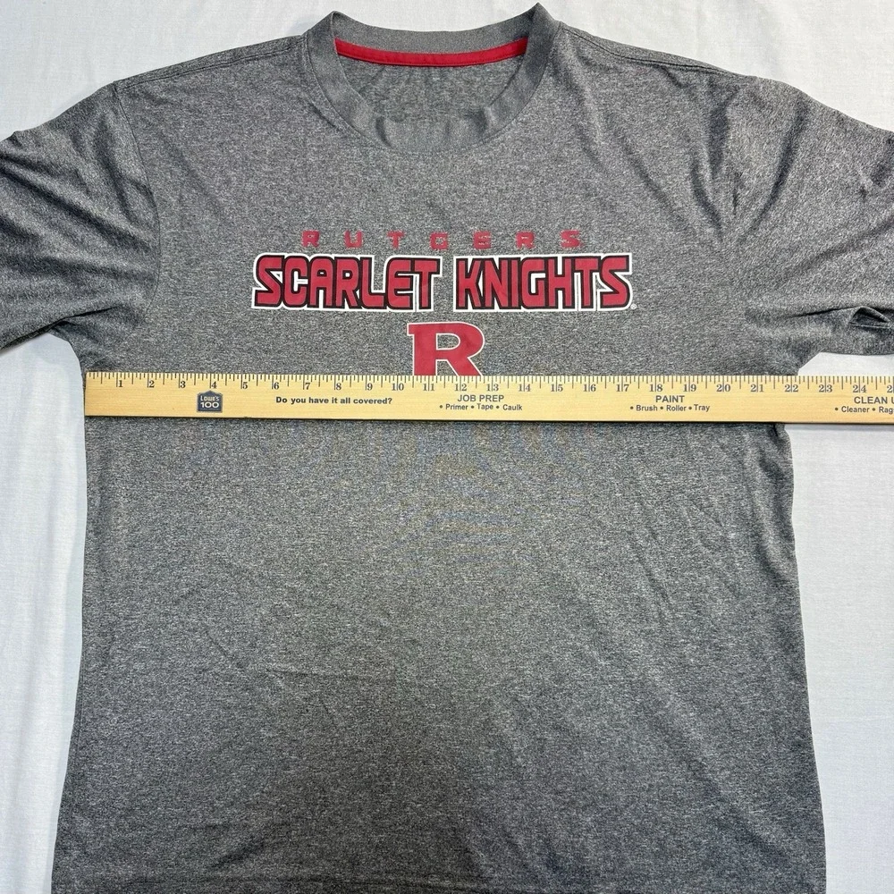 Adidas Rutgers Scarlet‎ Knights Climalite Sleeve Shirt Gray Men's Large No Tags